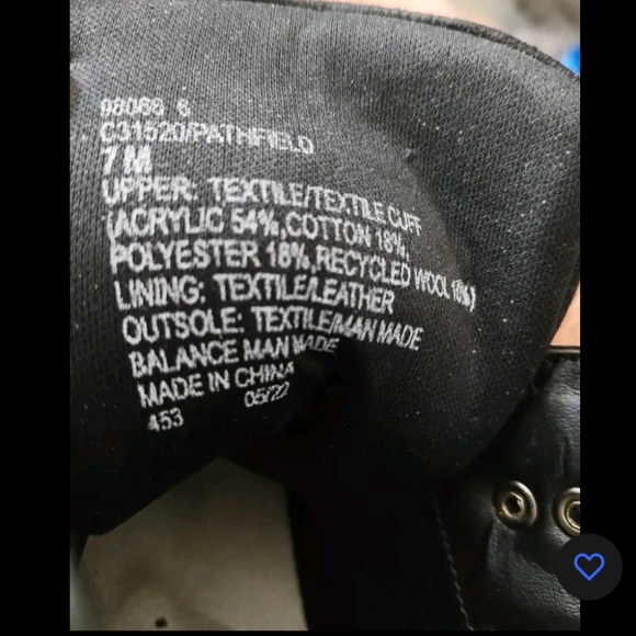 Cliffs White Mountain Pathfield Lace-Up Bootie Black US 7 Faux Fur Shearling EUC - Picture 7 of 7